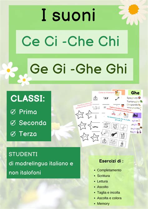 Suoni Ce Ci Ge Gi Chi Che Ghe Ghi Edudoro