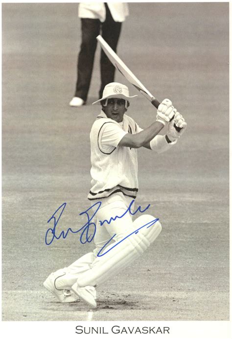 RARE Hand Signed autograph Photo of 1983 world cup legend Sunil ...