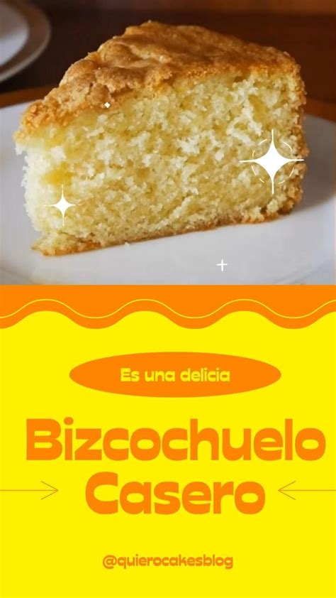 Bizcochuelo Casero Esponjoso Y Alto ¡receta Fácil Receta Recetas