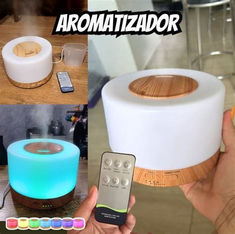 Difusor Aromatizador Umidificador De Ar Ultrass Nico Purificador Aroma