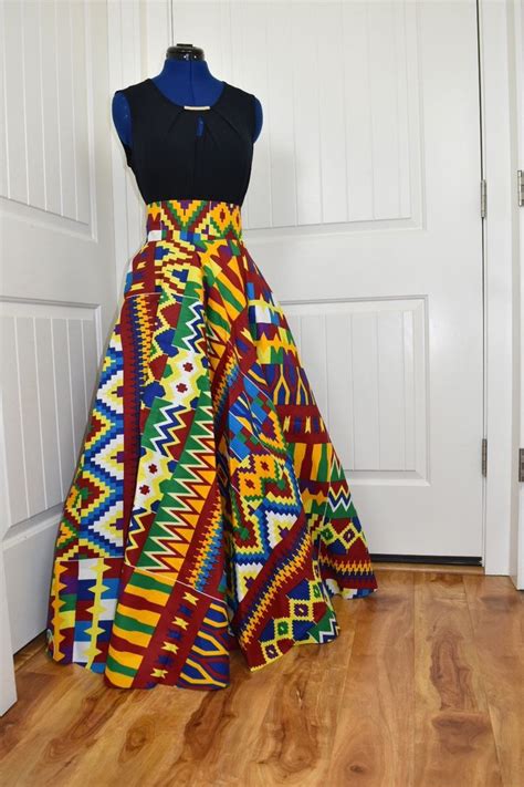 Full Flare Maxi Skirt African Full Flare Maxi Skirt African Etsy