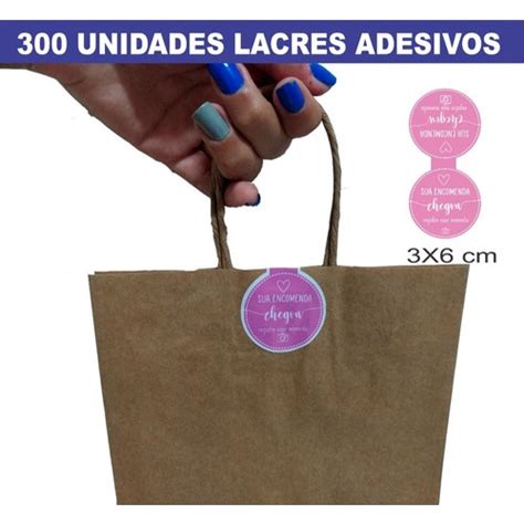 Lacres Adesivos Para Fechamento De Sacolas 300 Unidades Shopee