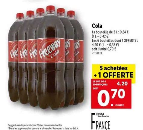 Promo Cola Freeway Chez Lidl ICatalogue Fr