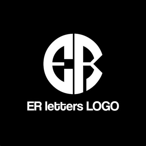 Diseño del logotipo de las letras vectoriales er Vector Premium