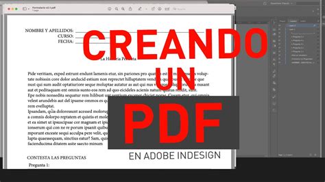 Haciendo Un Formulario PDF En Adobe Indesign YouTube