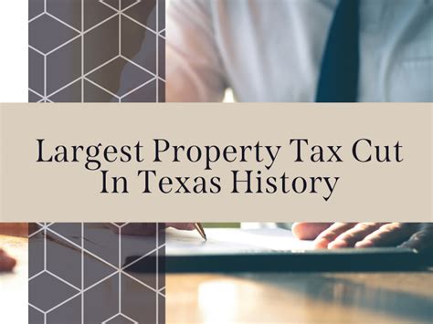 Texas House And Senate Agree To Largest Property Tax Cut In Texas History Republic Title