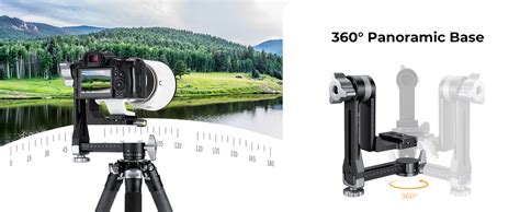 Tripod Gimbal Head CNC Aluminium Alloy Heavy Duty 360 Panoramic Head