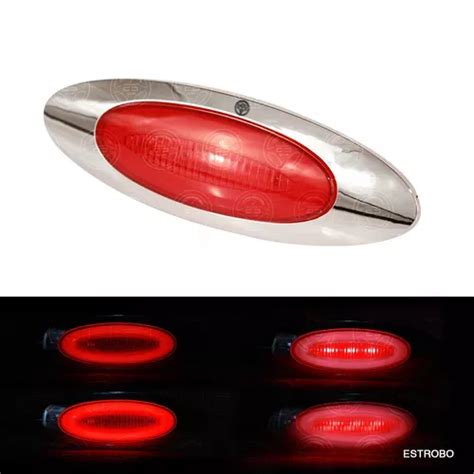 Plaf N Ovalado Leds Gel Plasma Alta Baja Estrobo Rojo