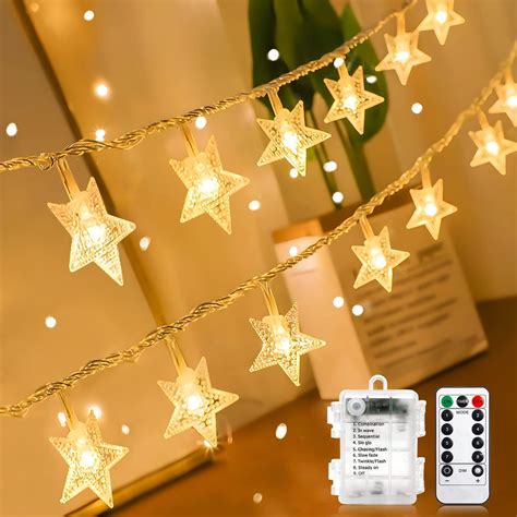 Amazon Anjaylia Star Lights Ft Led Battery Operated String