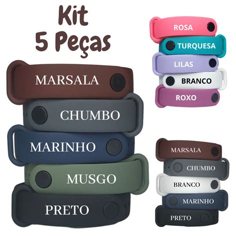 Pulseira Para Mi Band 5 E Mi Band 6 E Amazfit Band 5 Kit 5 Pulseira De