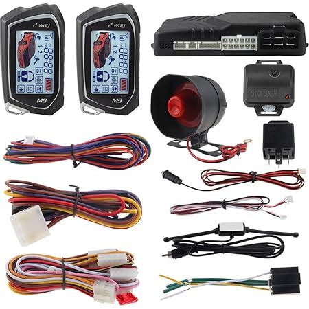 Riloer Car Alarm System Immobilizer Kit Car Central Lock Remote Start