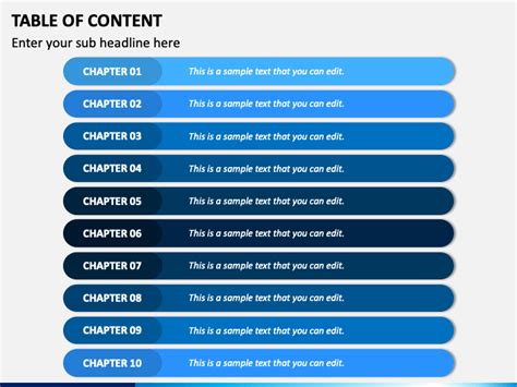 Table Of Content Powerpoint Template