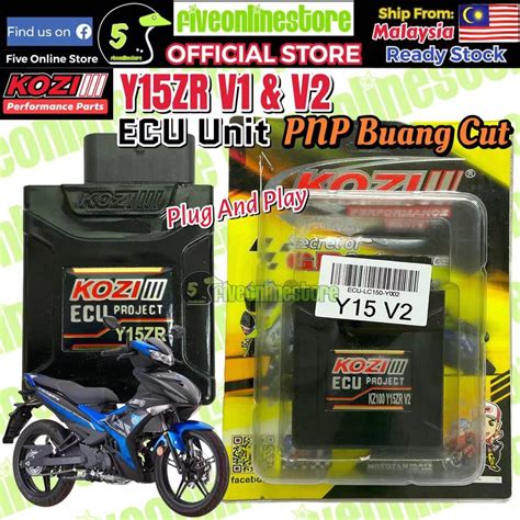 Kozi Kzr Racing Pnp Ecu Unit Racing Y15zr V1 Y15zr V2 Y15 Y15z Buang