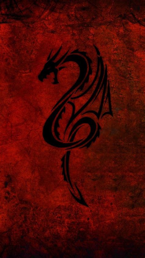 Pin By Angeles Dundo On Fondos Rojos Dragon Wallpaper Iphone Red