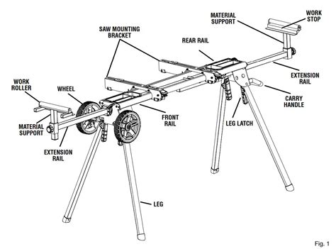 RIDGID AC9960 Professional Compact Miter Saw Stand User Manual