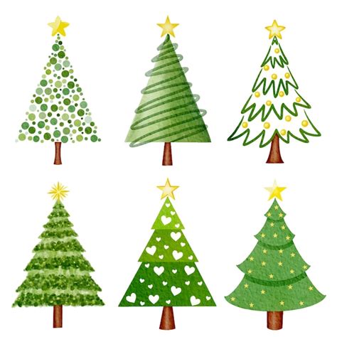 Premium Vector Christmas Tree And Icons Drawing