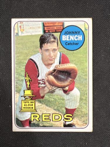 Topps Johnny Bench Rookie All Star Ex Cincinnati Reds Hof