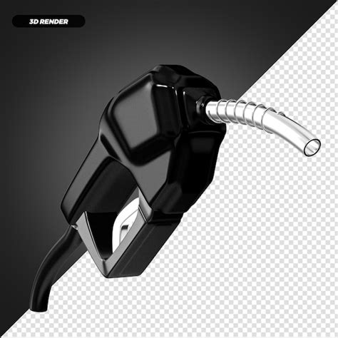 Premium Psd 3d Render Of Realistic Black Gas Pump Isolated