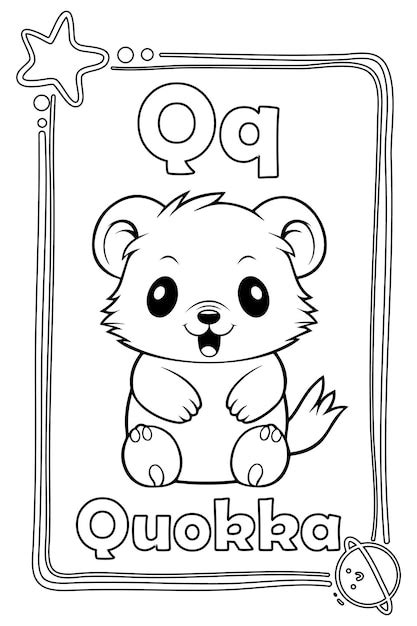 Premium Vector Animal Alphabet Coloring Book For Preschool Kids