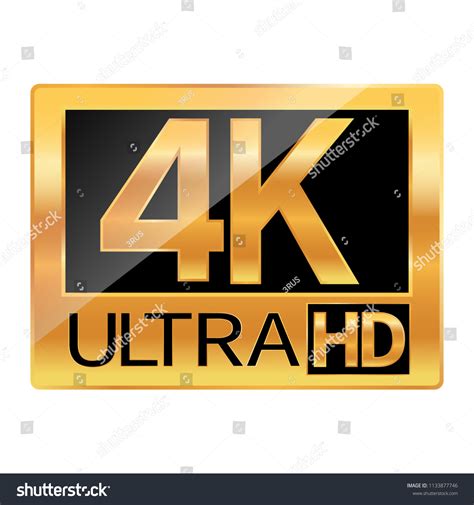 4k Ultra Hd Resolution Icon Web Stock Vector (Royalty Free) 1133877746 | Shutterstock