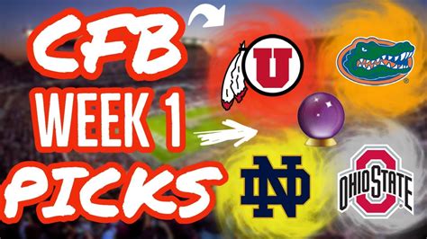 College Football Week 1 Picks And Predictions 2022 Youtube