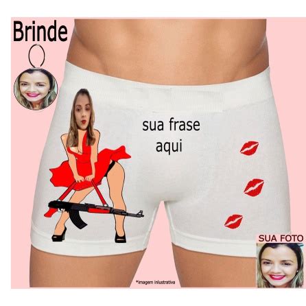 Cueca Personalizada Namorada Ciumenta Foto Shopee Brasil