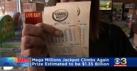 Mega Millions Jackpot Climbs Again Prize Estimated To 1 35b Cbs