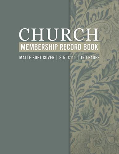 Church Membership record Book: Church Membership Register Book Perfect ...