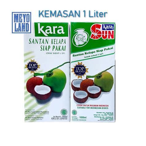 Jual KARA SUN KARA Santan Kelapa 1000ML 1 Liter 1L 1000 ML Siap Pakai