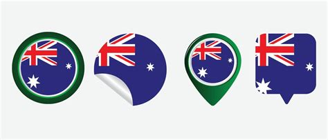 Australia flag. flat icon symbol vector illustration 7919777 Vector Art ...