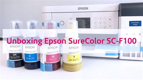 Unboxing Epson SureColor SC F100 YouTube