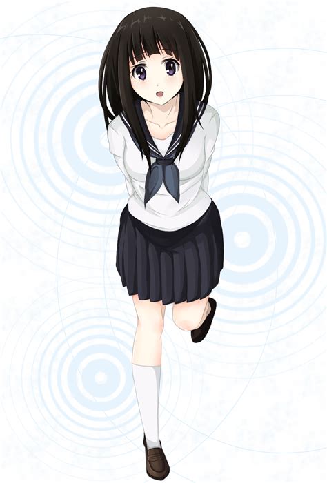 Safebooru 1girl Black Hair Chitanda Eru Highres Hyouka Long Hair