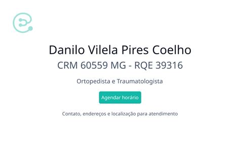 Danilo Vilela Pires Coelho Ortopedista e Traumatologista em Guaxupé MG