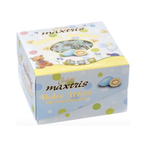 Vassoio Dolce Arrivo Celeste Confetti Celesti Maxtris Incartati 500 G