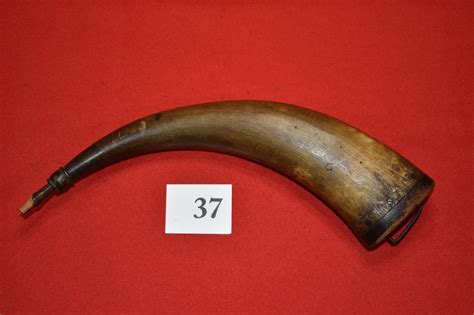 Lot Antique Powder Horn