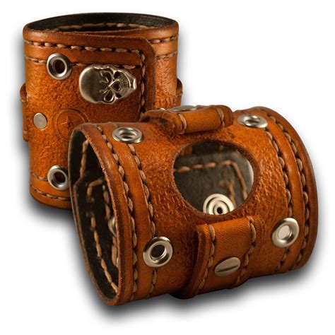 Apple Wide Leather Cuff Watch Bands Custom By Rockstar Leatherworks