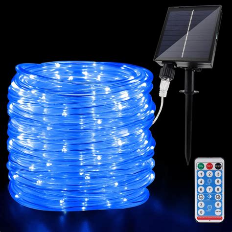 calflux Solar Lichtschlauch Außen 20m Wasserfest LED Lichterkette