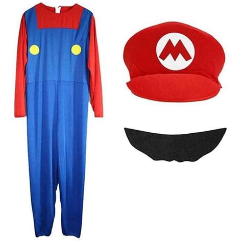 Déguisement Super Mario Luigi Bros pour Adulte Adolescent Homme TSTR