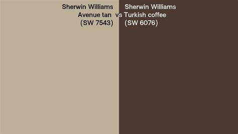 Sherwin Williams Avenue Tan Vs Turkish Coffee Side By Side Comparison