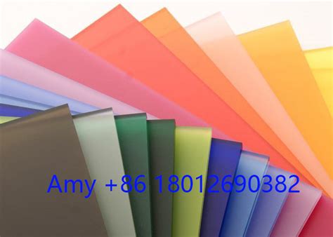 Pmma Sign Colored Tinted Mm Plastic Acrylic Sheet