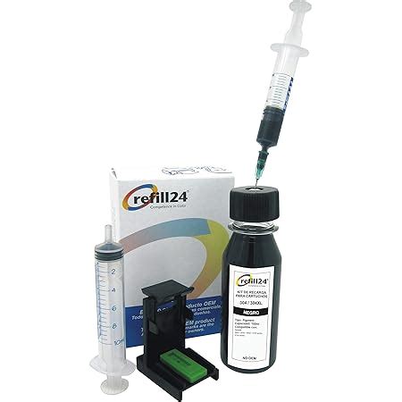 Refill Kit De Recarga Compatible Para Cartuchos De Tinta Hp