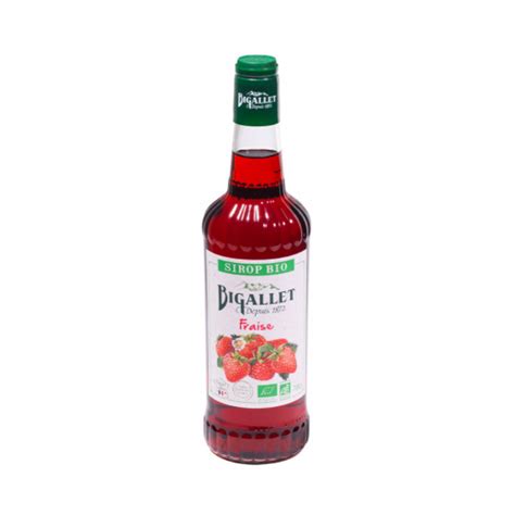 Sirop De Fraises Bio Bigallet Maison D Adam