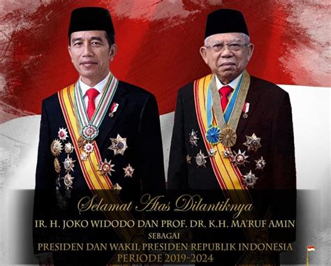 Selamat And Sukses ” Atas Dilantiknya Presiden Dan Wakil Presiden Ri Periode 2019 2024 Media