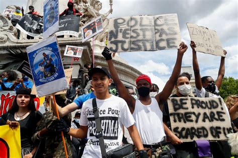 Paris Marchers Demand Racial Justice End To Police Violence