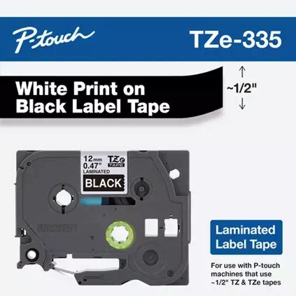 Tze White On Black Label Tape Amaranth Business Solutions Limited