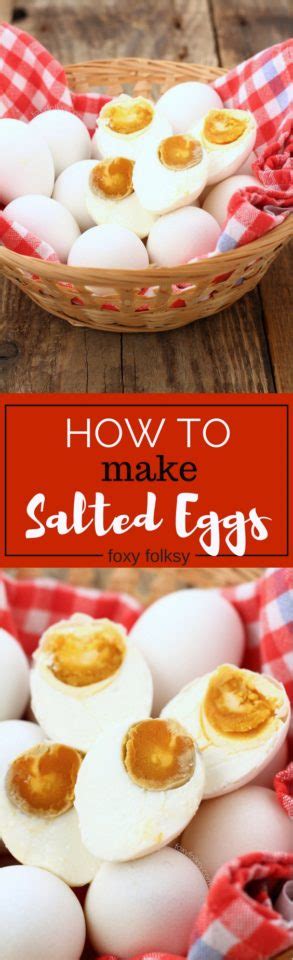 How To Make Salted Eggs Foxy Folksy