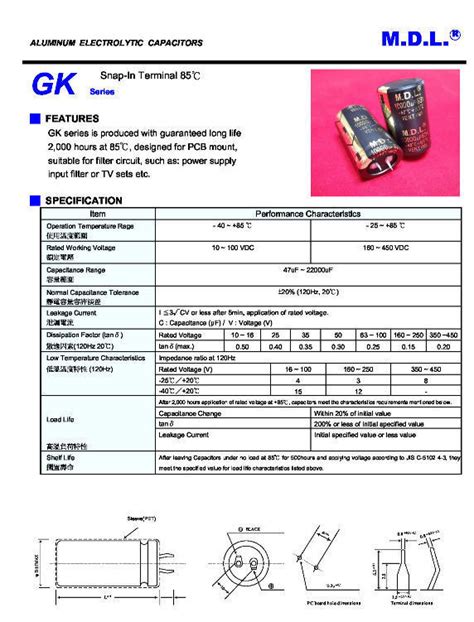 Buy Wholesale Taiwan M D L 6800uf 80v Snap In Terminal Aluminum