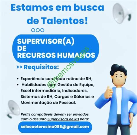 Supervisor A De Recursos Humanos Teresina Pi Vaga S Themos