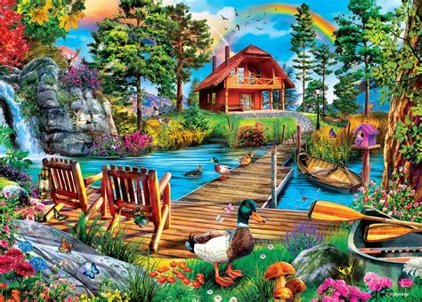 Island Cabin 1000 Pieces MasterPieces Puzzle Warehouse Jigsaw