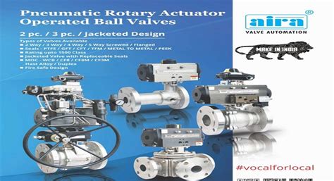 6 Types of Pneumatic Actuated Ball Valves | Aira Valve